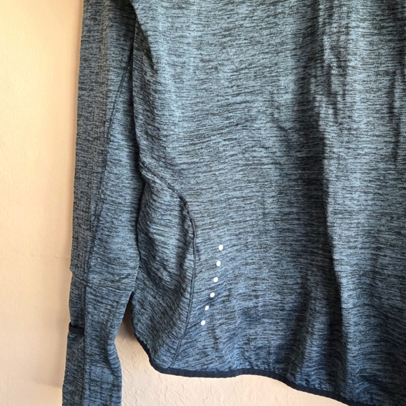 Nike Sweater Womens Therma Teal Dri-fit Run Long Sleeve Pullover Size Large - Picture 12 of 13